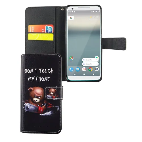 Handyhülle Schutz Case für Google Pixel 2 XL Cover Tasche Wallet Etui Bumper