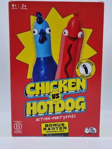 Big Potato Chicken vs Hotdog Partyspiel  Verpackung beschädigt