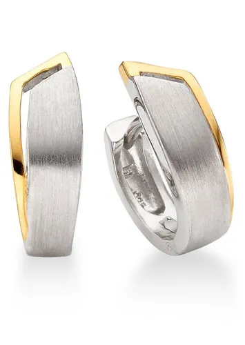 Bruno Banani Creolen Silber 925 - Elegante Ohrstecker für jeden Anlass - Creolen aus Silber 925 mit glänzendem und mattem Design, perfekt kombinierbar und ideal für jeden Anlass. Ein stilvolles Geschenk für Damen, das Eleganz und Qualität vereint.