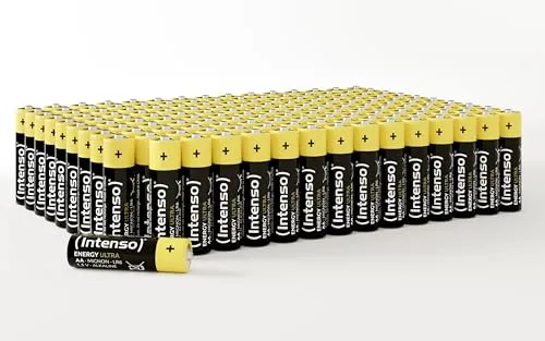 Intenso Energy Ultra AA Mignon LR6 Alkaline Batterien 150er Pack - Batterien für zuverlässige Energieversorgung: Ideal für Fernbedienungen, Uhren und Spielzeug. Höchste Sicherheit durch IEC-Zertifizierung und hohe Leistung für verschiedene Geräte.