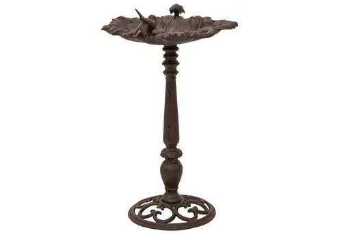 Aubaho Dekoobjekt Vogeltränke im Antik-Stil - Stilvolle Vogeltränke aus robustem Gusseisen, ideal für Ihren Garten. Das antike Design verleiht jedem Außenbereich einen besonderen Charme.