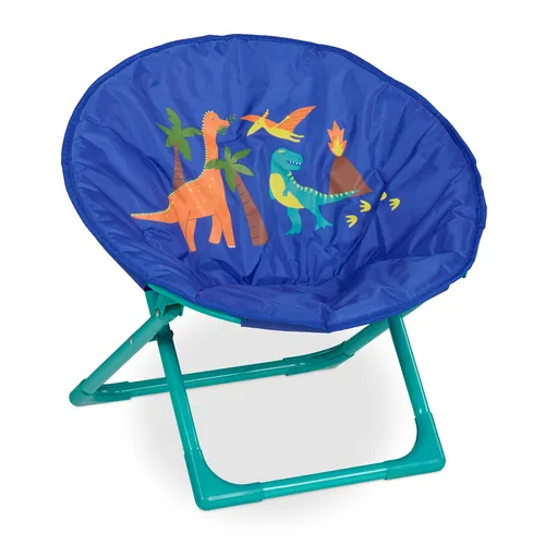 Moonchair Kinder Klappstuhl - Faltbarer Kindersessel für Outdoor - Sofas & Sessel - Ideal für Kinder mit Dino-Design, faltbar und perfekt für Camping oder Garten.
