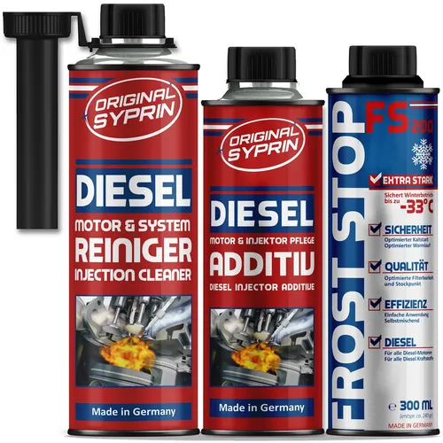 SYPRIN Diesel Winter All-Year Set - Reiniger Additiv und Froststop -Winterzusatz