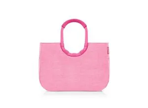 reisenthel loopshopper L Einkaufstasche - Frame Twist Pink, 25 L - Einkaufstasche mit 25 Litern Volumen, ideal für den täglichen Einkauf und stylisch im modernen Pink-Design.