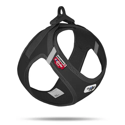 Curli Hunde-Geschirr Clasp Vest Softshell schwarz - Größe 2XS - Weiteres Autozubehör, komfortables und sicheres Geschirr mit Softshell-Material für optimalen Tragekomfort und Bewegungsfreiheit.