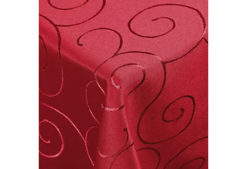 DecoHomeTextil Heimtextilmanufaktur Tischdecke Kringel Circle Tafeldecke Ornamente Damast Tischdecke