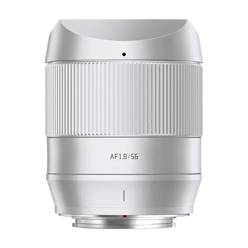 TTArtisan 56 mm F1.8 Autofokus Objektiv für FujiFilm X Mount - Objektive für Spiegelreflexkameras mit kompakter Bauweise, ideal für Reisen; große Blende F1.8 für beeindruckendes Bokeh und präzise Fokussierung.