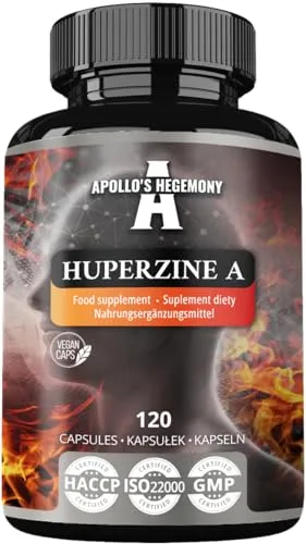 Huperzine A 200 mcg - 120 Vegane Kapseln für kognitive Unterstützung - Pflanzliche Ergänzungsmittel mit natürlichem Huperzine A aus Huperzia serrata, ideal für geistige Klarheit und Konzentration. Ein 4-Monatsvorrat in hochwertiger Qualität.
