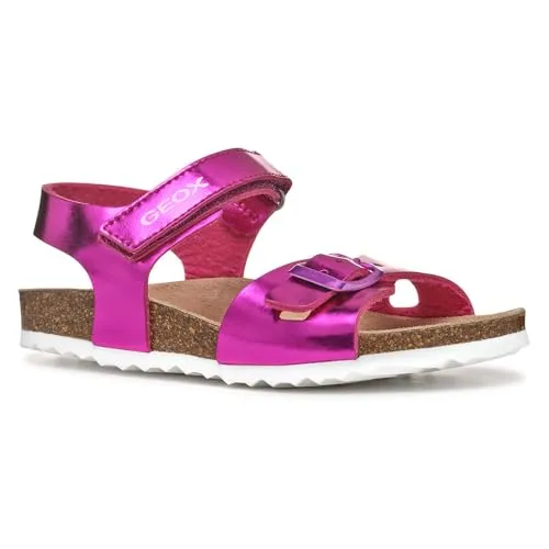 Geox Mädchen J Adriel Girl C Sandalen, C8002 Fuchsia, 27 EU