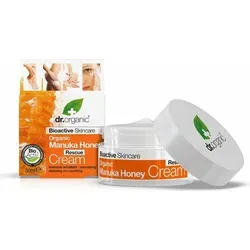 Dr.Organic Bioaktive Manuka Honig 15+ 24hr Schutz Creme - Anti-Faltenprodukte, parabenfreie Creme mit Instant Effekt für Gesichtspflege, angereichert mit bioaktivem Manuka Honig für intensive Feuchtigkeit und Pflege.