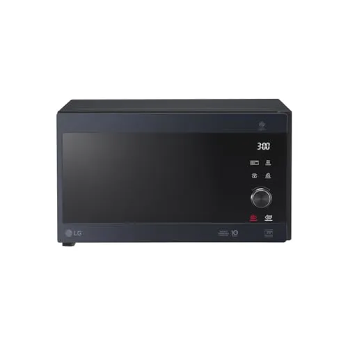 LG Electronics MH6565CPB Mikrowelle - Schwarz, Smart Inverter Technologie für gleichmäßiges Aufheizen und 40 Automatikprogramme