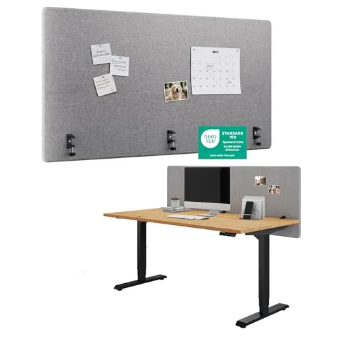 Ergotopia Raumteiler Akustik Trennwand 160 cm - Paravents, effektive Schallabsorption und einfache Selbstmontage für eine ruhige und stilvolle Büroumgebung.
