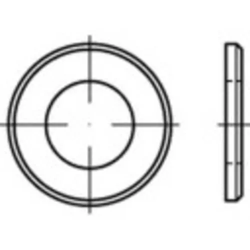 TOOLCRAFT Unterlegscheibe 10.5mm 20mm Stahl zinklamellenbeschichtet 500 St. 147957