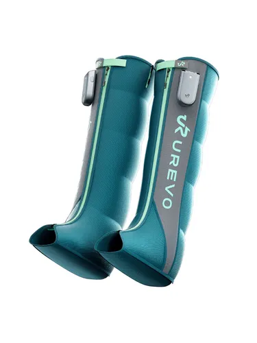 UREVO Kabellose Smart Recovery Boots - Grüne Version - Kabellose Regenerationsstiefel mit AI Smart Massage, die den Druck automatisch anpassen. Bis zu 4 Stunden Nutzung, tiefenwirksame Kompressionsmassage und integrierte Wärmefunktion für entspannte Muskeln.