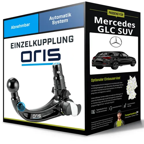 Acps-Oris Anhängevorrichtung ORIS AK41 FIX4BIKE® 200-675 - Hochwertige Anhängevorrichtung für Fahrräder, einfach zu montieren und ideal für sicheres Transportieren von Bikes.