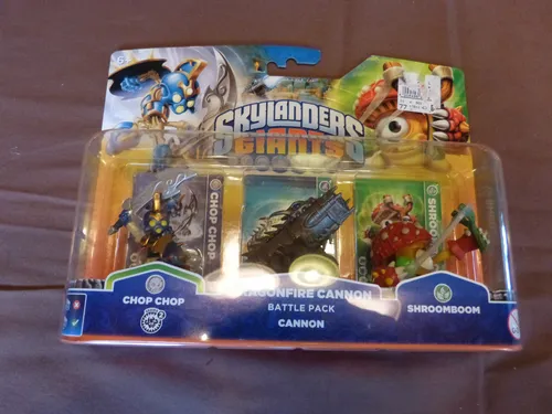 5701. Skylanders Giants Battle Pack  -  Shroomboom / Cannon / Chop Chop  -  Neu