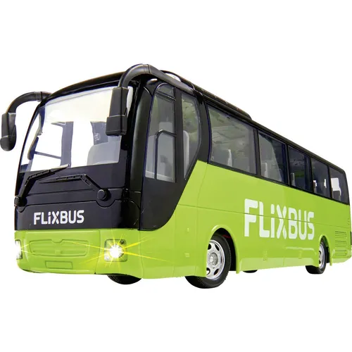Carson 500907342 FlixBus 2.4GHz - Ferngesteuertes Spielzeugbus für Kinder ab 8 Jahren, 100% fahrfertig mit LED-Beleuchtung und 60 Minuten Fahrzeit