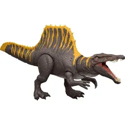Mattel® Actionfigur Jurassic World Spinosaurus - Bewegliche Spielfigur des Spinosaurus aus Jurassic World, ideal für Dino-Fans ab 4 Jahren. Mit realistischen Beißbewegungen und buntem Design für spannenden Spielspaß!