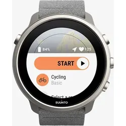 Suunto 7 Titanium - Stone Gray - Grau/Silber - Smartwatch mit über 70 Sportmodi, GPS und Offline-Karten, ideal für Sportler und Abenteurer, die Technologie und Alltag vereinen möchten.