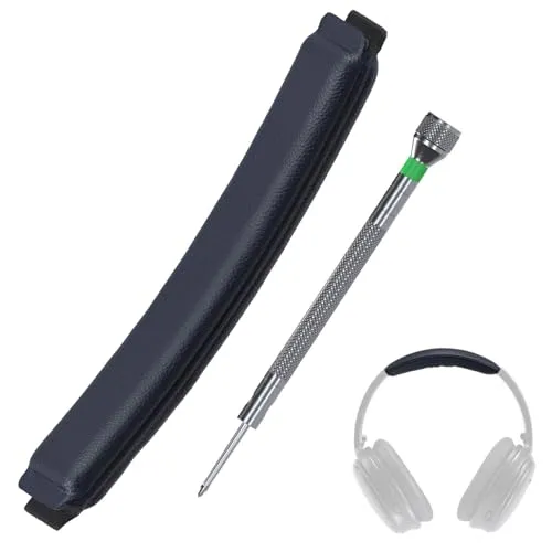 MMOBIEL Stirnband Ersatz für Bose QuietComfort 35, 35 II, 45 (QC35, QC35 II, QC45) Over-Ear Kopfhörer Protein PU Kopfbandpolster - Headset Kopfkissen-Abdeckung Reparaturteil – Blau