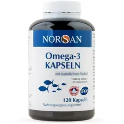 Norsan Omega-3 Kapseln 120 St - rezeptfrei, hochwertige Omega-3-Fettsäuren für Ihre Gesundheit