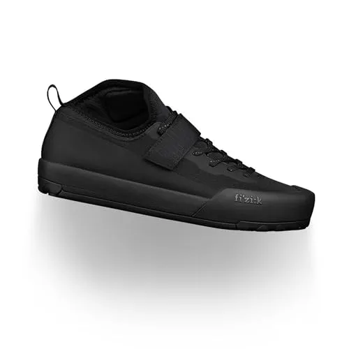 Fizik Gravita Tensor Klick MTB Schuhe - Schwarz - Größe 47 - Leichter und robuster Gravity-MTB-Schuh für optimalen Halt und Kontrolle beim Fahren. Ideal für Downhill und Enduro, ausgestattet mit hochwertiger X6-Laufsohle und schützenden Verstärkungen.