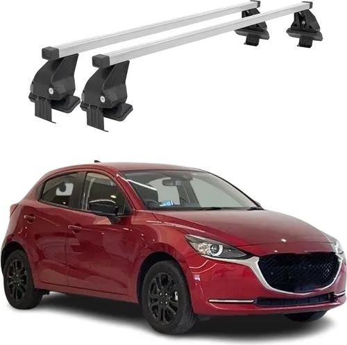 OMAC Dachträger Menabo für Mazda 2 (2014-2020) - Dachgepäckträger aus hochwertigem, leichtem Stahl, wasserdicht und abnehmbar. Ideal für Outdoor-Abenteuer und vielseitig einsetzbar - perfekt für Fahrräder, Skier und Gepäck.