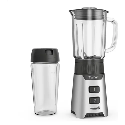 Mixer Tefal BL16GE30 PBL MINIMIX - Kompakter Smoothie-Mixer in Schwarz - Kompakter Mixer mit 400 W Leistung und Powelix-Klingentechnologie für perfekte, klumpenfreie Ergebnisse. Ideal für einen gesunden Lebensstil und einfache Reinigung.