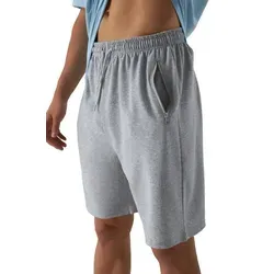 Smith & Solo Sweatshorts Kurze Hose Herren Shorts (1-tlg) Elasthan grau|silberfarben L