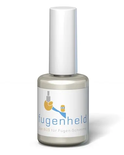 FUGENHELD Fugenstift Lichtgrau - Fugenversiegelung Innen - Feuchtigkeitsresistente Fugenfarbe für Zementfugen - Wasserfest & Schnelltrocknend - Made in Germany - 1x15ml