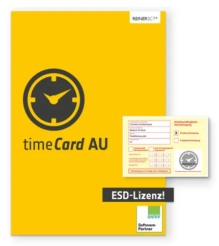 ReinerSCT timeCard 10 AU - 1 Jahr Lizenz für 10 Mitarbeiter - Flexibles Zeiterfassungstool für Windows, Android und iOS. Ideal für Unternehmen, die eine einfache und effiziente Lösung zur Mitarbeiterverwaltung suchen.