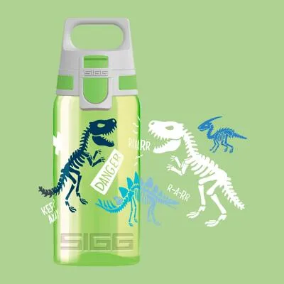 SIGG Viva Kids One Kindertrinkflasche mit Motiv, 500ml, Dino