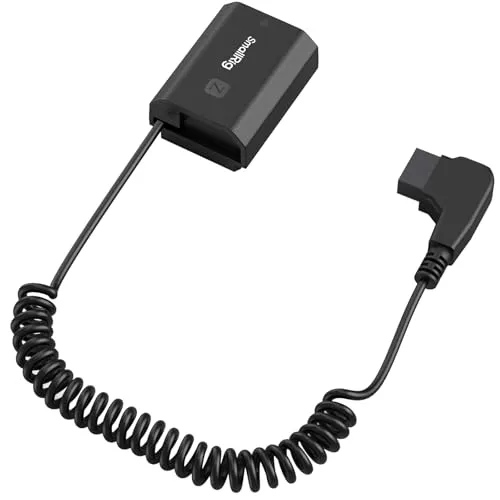 SMALLRIG D-Tap auf Dummy-Akku für NP-FZ100, Spiral-Stromkabel für Sony NP-FZ100 A6600, A9 II, A7 III, A7R III, A1, A7C, A7S III, A7R IV, A7R V, A6700, FX3, FX30, A7CR, A7C II, A7 IV, ZV-E1-4253B