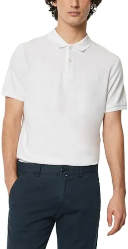 Marc O'Polo Herren B21249653190 Polohemd, 100, M EU - Poloshirts für Herren aus 100% Bio-Baumwolle, stilvoll und bequem mit Regular Fit, ideal für jede Gelegenheit.