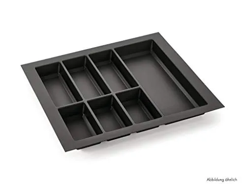 NABER 8034275 Besteckeinsatz Adesso 2 für 450er Schrank - Optimaler Besteckeinsatz, passend für 450er Schränke. Kompakte Maße von H 50,5 x B 350-400 x T 455-500 mm sorgen für Ordnung und Übersichtlichkeit in Ihrer Küche.