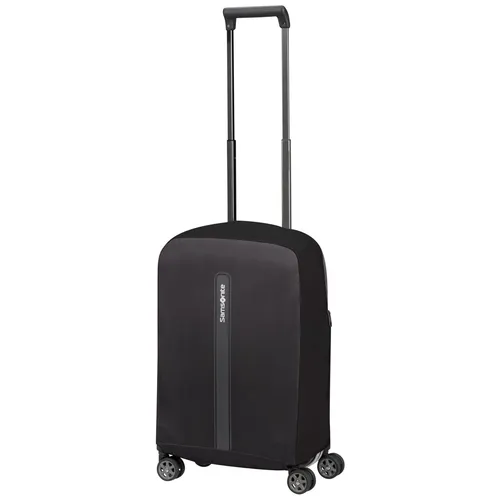Samsonite Kofferhülle TA Revolution Foldable Luggage Cover S schwarz - Schützen Sie Ihren Koffer stilvoll! Die passgenaue Hülle bewahrt die Optik und schützt vor Schmutz und Kratzern. Ideal für alle Samsonite Spinner mit 55 cm Höhe, sorgt sie für schnelle Identifikation am Gepäckband.