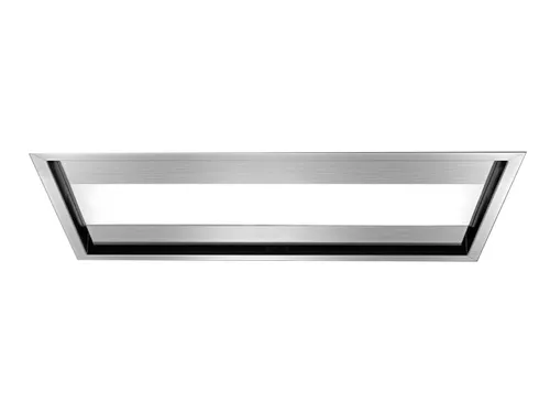 Falmec Decken-Dunstabzugshaube Nuvola 90 Edelstahl - Elegante 90 cm Dunstabzugshaube mit Randabsaugung und dimmbaren LED-Streifen. Für Ab- oder Umluftbetrieb geeignet. Inklusive Fernbedienung und 5 Jahre Garantie.