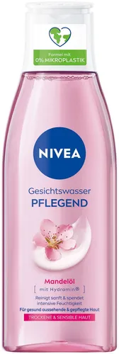 NIVEA Pflegendes Gesichtswasser für trockene und sensible Haut - Gesichtsreiniger mit Mandelöl, der sanft reinigt und intensive Feuchtigkeit spendet, ideal für empfindliche Haut.