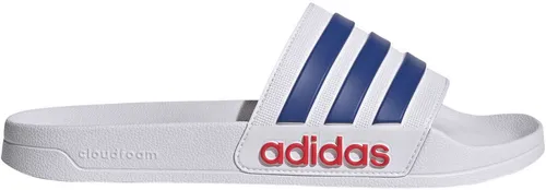 ADIDAS Herren Badeslipper Shower adilette – Komfort und Style - Die ADIDAS adilette ist ideal für Schwimmbad, Umkleide oder Zuhause. Mit ihrem leichten Design und dämpfender Sohle bietet sie unvergleichlichen Tragekomfort und setzt gleichzeitig mit dem adidas Logo und den 3-Streifen modische Akzente.