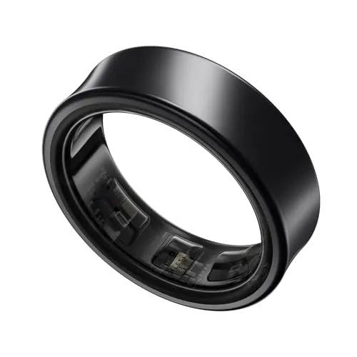 Samsung Galaxy Ring Größe 9 - Titanium Black - Smartring aus hochwertigem Titan, federleicht mit nur 3 g, ideal für moderne Wearable-Technologie und gesundheitsbewusste Nutzer.