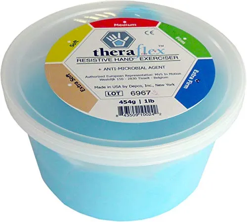 Theraflex Therapieknete 454 g | extra firm | blau | Handtrainingsknete