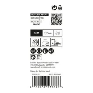 Bosch EXPERT 'Hardwood 2-side clean' T 308 BF Stichsägeblatt, 25 Stück - Sägeblätter für ausrissfreie Schnitte in Holz und beschichteten Materialien, ideal für Profis, die höchste Schnittqualität und Zeitersparnis suchen.