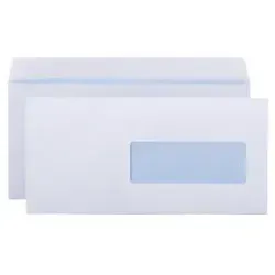 Viking Selbstklebende Briefumschläge C6/5 mit Fenster - Versandtaschen für professionellen Versand, selbstklebend und in praktischer Packung mit 500 Stück, ideal für Büros und Geschäftskorrespondenz.