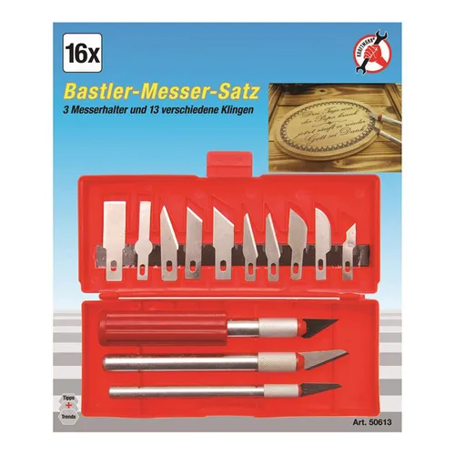 BGS-50613 Bastlermesser-Satz 16-tlg.