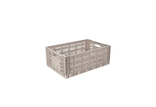 Aykasa Faltbox Klappbox SAND maxi - Die Aykasa Faltbox in Sandfarbe bietet eine praktische Aufbewahrungslösung. Robust, faltbar und stapelbar – ideal für eine stilvolle Organisation deiner Räume. Hergestellt aus 100 % recycelbarem Material.
