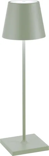 Zafferano Poldina Pro LED-Tischleuchte Salbeigrün - Klassische Tischleuchten, wiederaufladbar, dimmbar und mit bis zu 12 Stunden Akkulaufzeit – ideal für stilvolle Außenbereiche und moderne Innenräume.