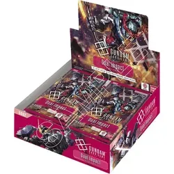 Gundam Booster Display Dual Impact GD02 (Englisch) - Hochwertiges Booster Display für das Gundam Kartenspiel mit 24 Packs, ideal zur Erweiterung Ihrer Sammlung und für spannende Duelle. Entdecken Sie neue Einheiten und Strategien!