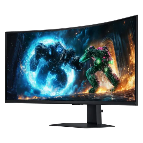 Samsung Odyssey G7 40" (G75F) 5K Monitor - Beeindruckender 40" gebogener Monitor mit 5K-Auflösung, 165 Hz und 1 ms Reaktionszeit. Ideal für Gamer, bietet er eine herausragende Bildqualität und flexible Höhenverstellung.