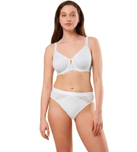 Triumph Damen Wild Azalea Florale W01 Bra, Weiss, 85D - Funktionsunterwäsche mit herausragendem Tragekomfort und elegantem floralem Design für optimalen Halt und Stil.