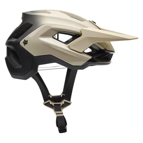 Fox Enduro MTB Helm Speedframe Pro Backfade - Cream - Stylischer Enduro-Helm für Erwachsene, Größe M, beige, mit optimalem Tragekomfort und langlebigem Design. Ideal für alle Mountainbike-Abenteuer.
